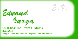 edmond varga business card